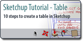 Sketchup Tutorial - How to Draw a Table Sketchup Tutorial - How to Draw a Table