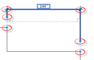LayOut Dimension anchor points